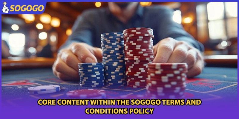 Core content within the Sogogo terms and conditions policy