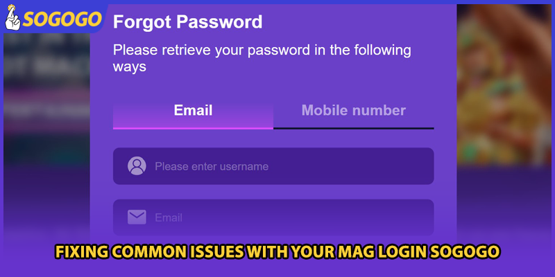 Fixing common issues with your mag login Sogogo
