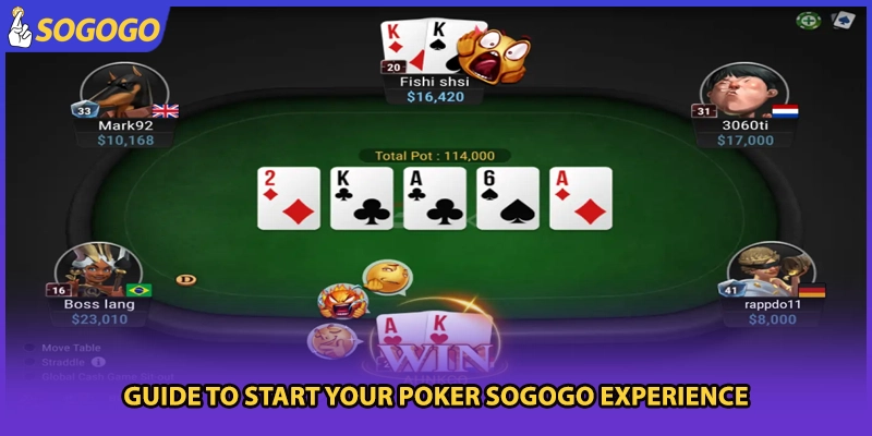 Guide to start your poker Sogogo experience