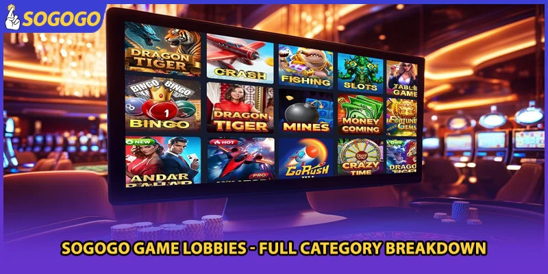 Sogogo Game Lobbies - Full Category Breakdown